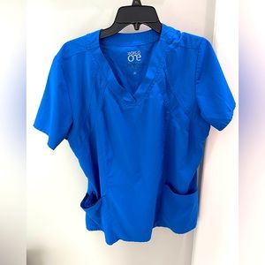 XL Royal blue Barco One scrub top